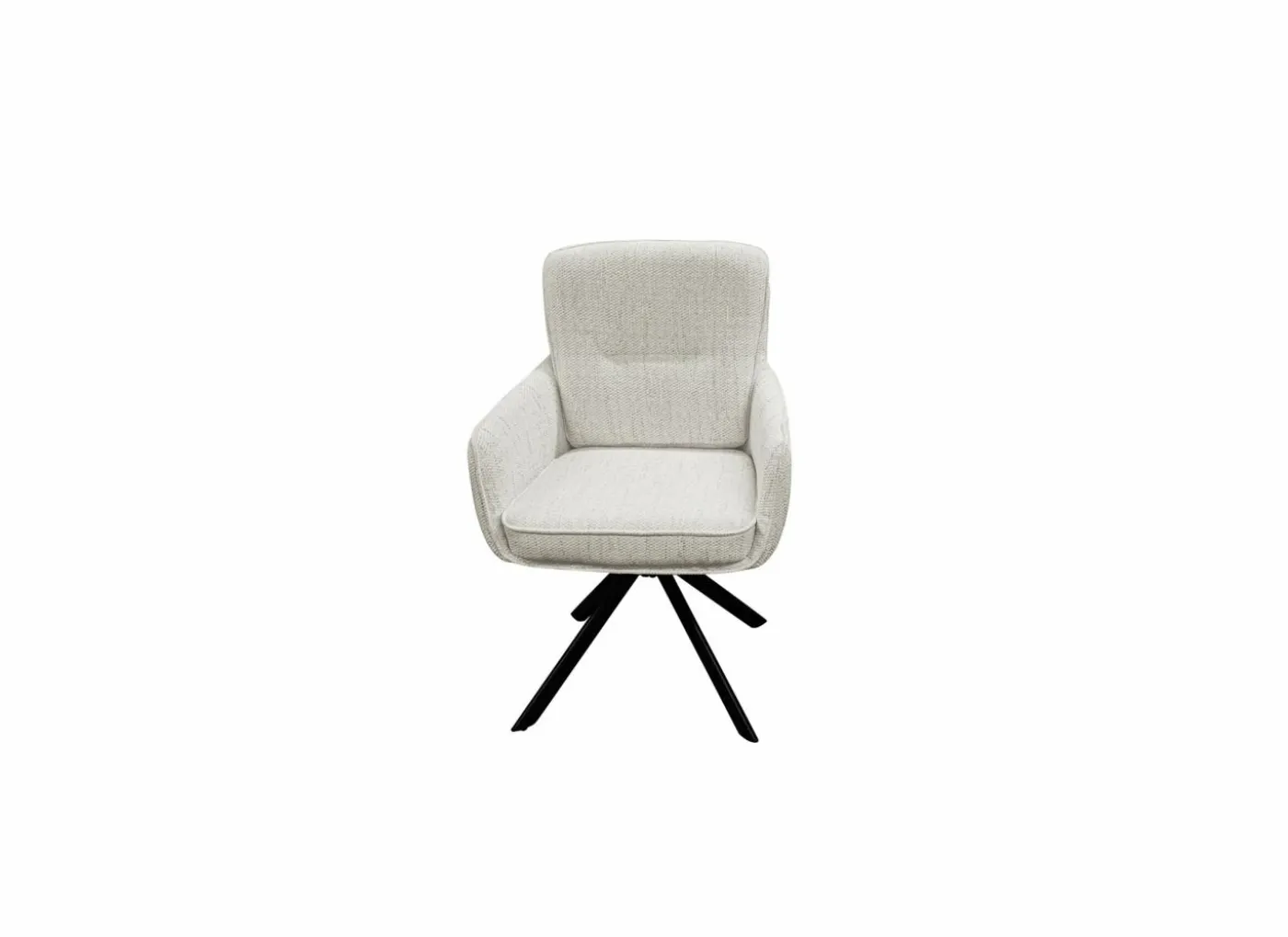 Draaistoel Kingsley 60x65x92,5cm - polyestervezel - beige