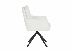 Draaistoel Kingsley 60x65x92,5cm - polyestervezel - beige