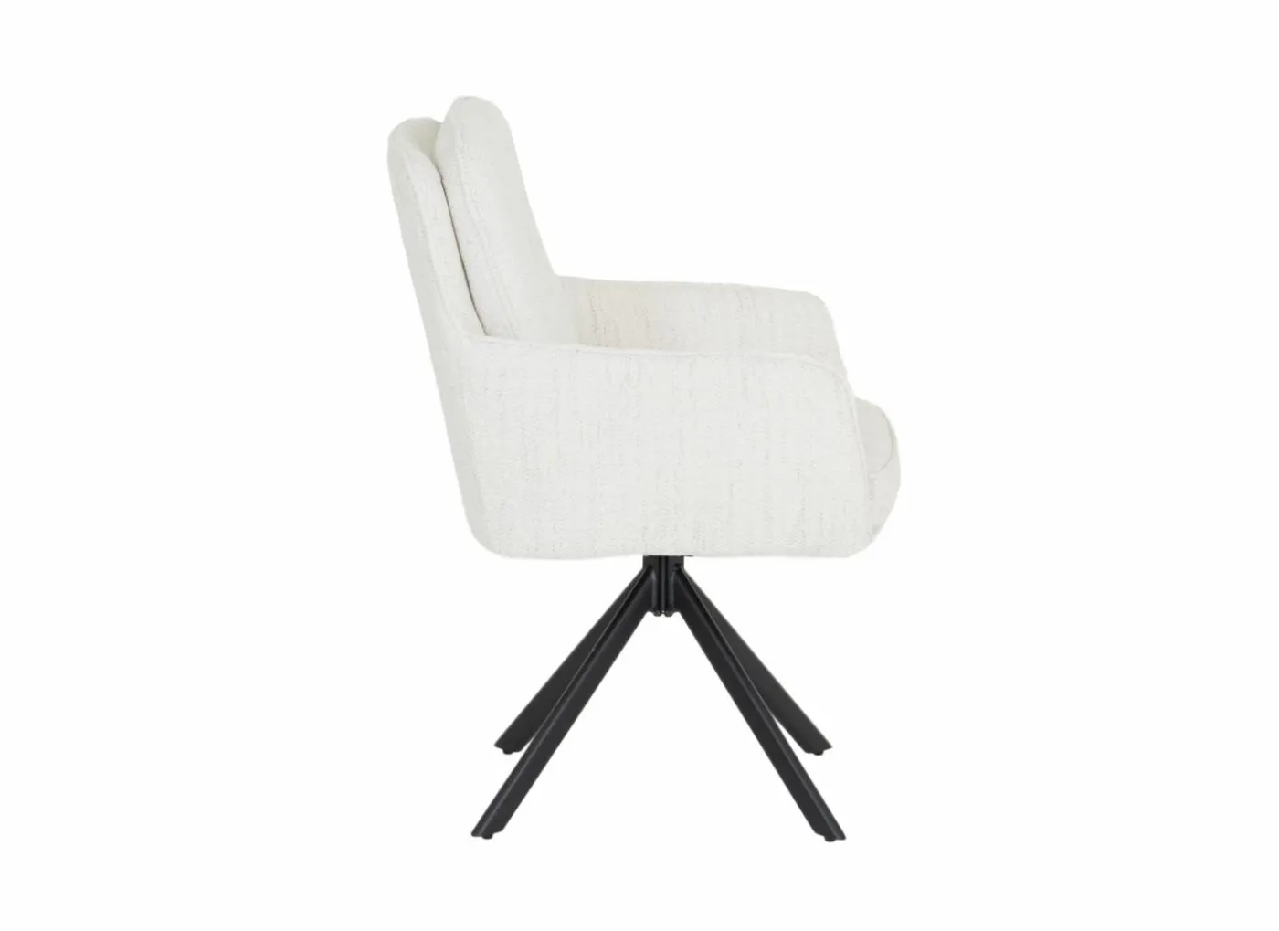 Draaistoel Kingsley 60x65x92,5cm - polyestervezel - beige