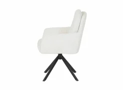 Draaistoel Kingsley 60x65x92,5cm - polyestervezel - beige