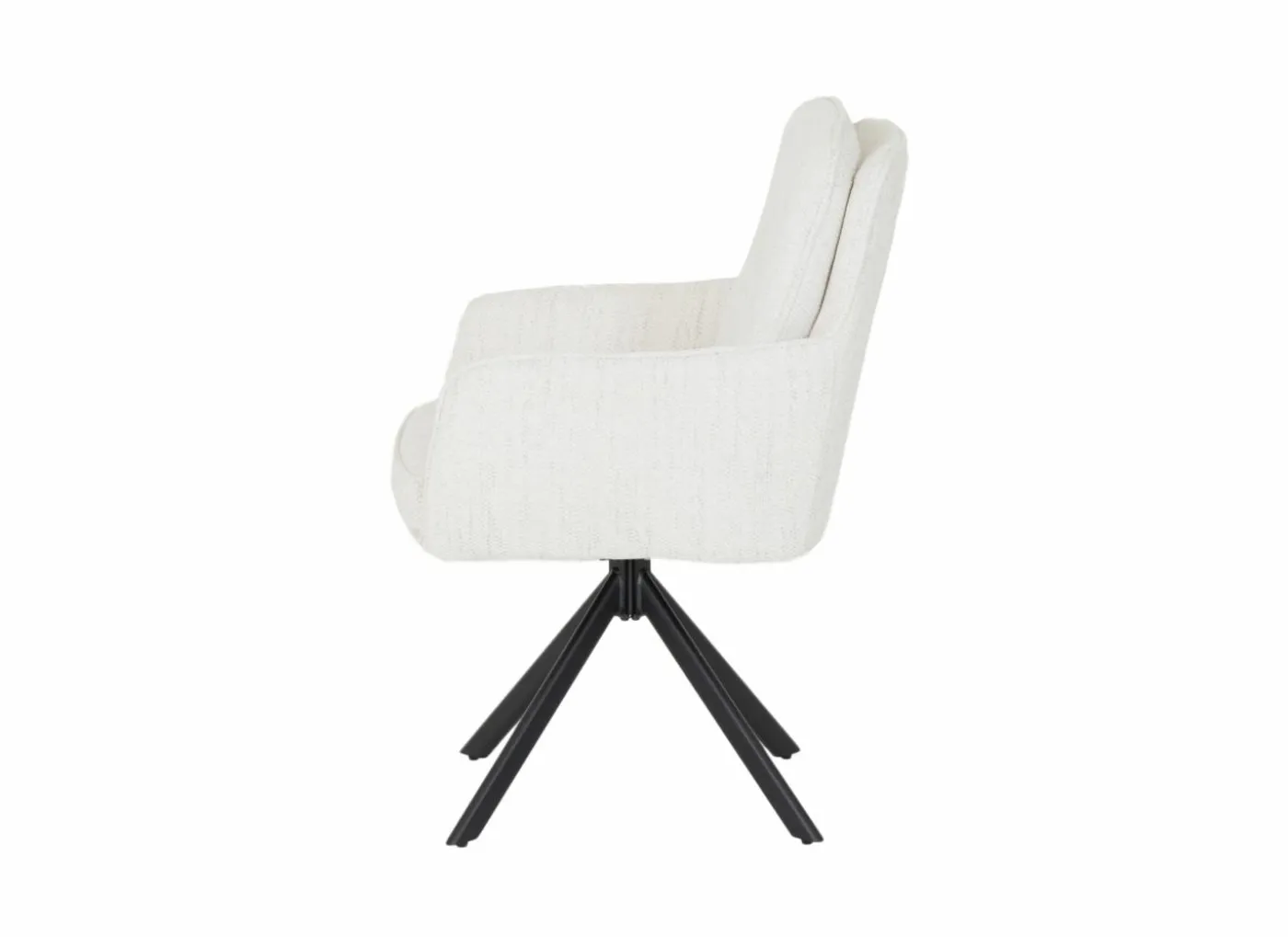 Draaistoel Kingsley 60x65x92,5cm - polyestervezel - beige