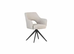 Draaistoel Mesa 55x48x84cm - stof - greige