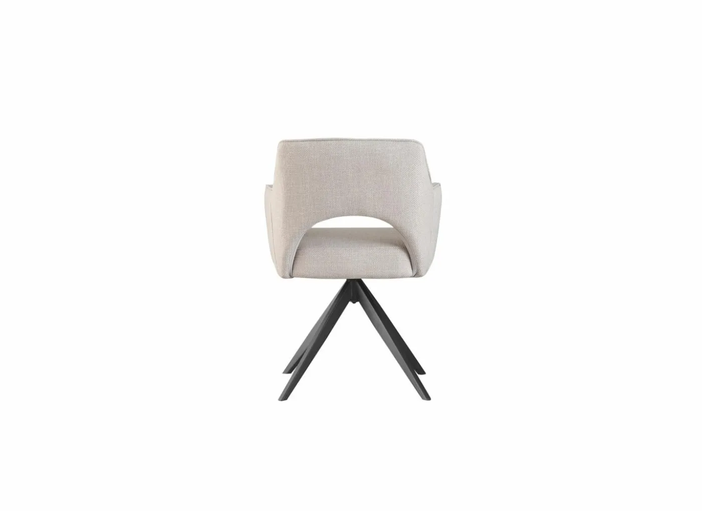Draaistoel Mesa 55x48x84cm - stof - greige
