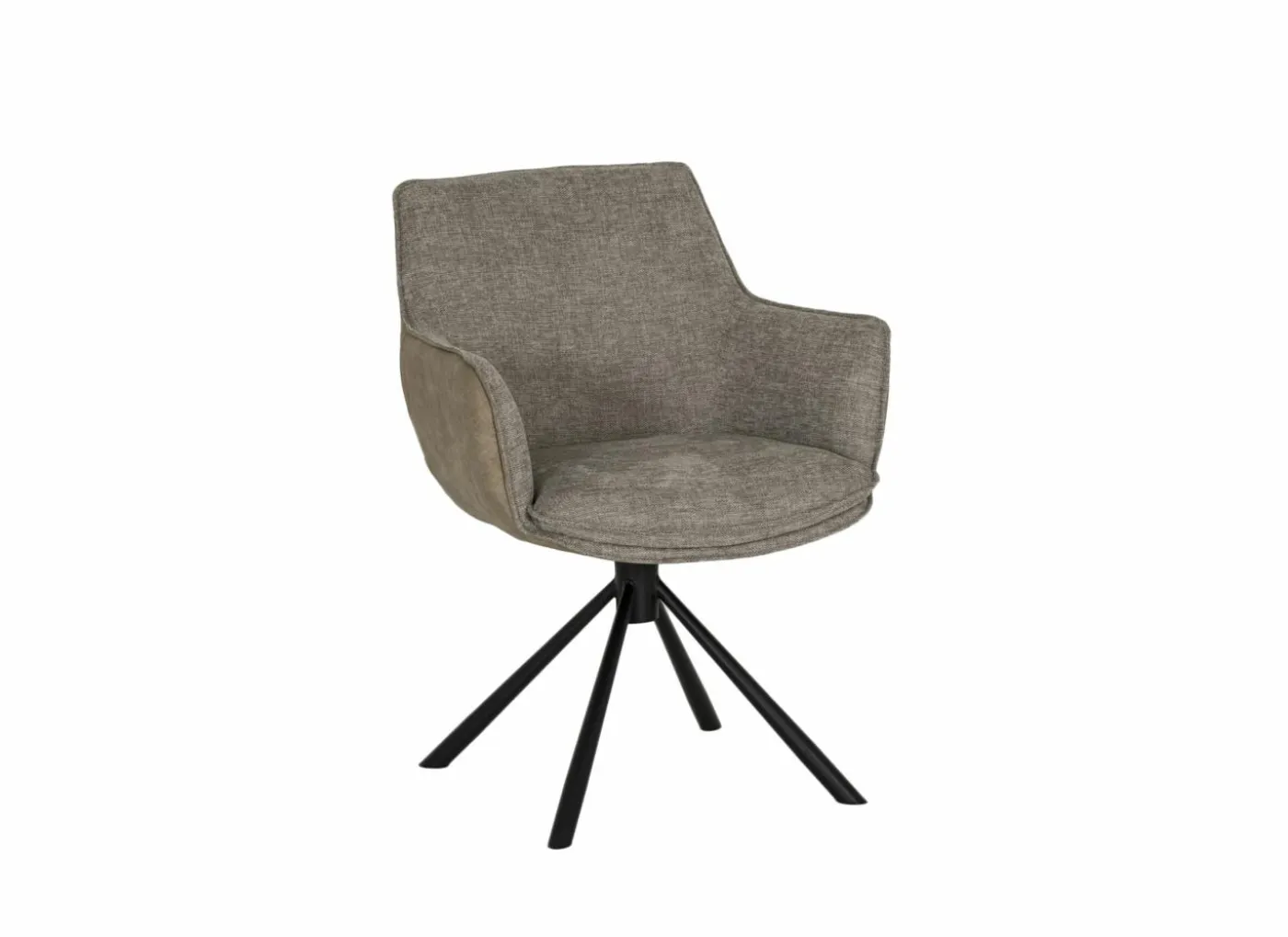 Draaistoel Orfeo 64x66,5x84,5cm - polyestervezel - beige