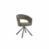 Draaistoel Robin 60x56x79,50cm - stof - groen