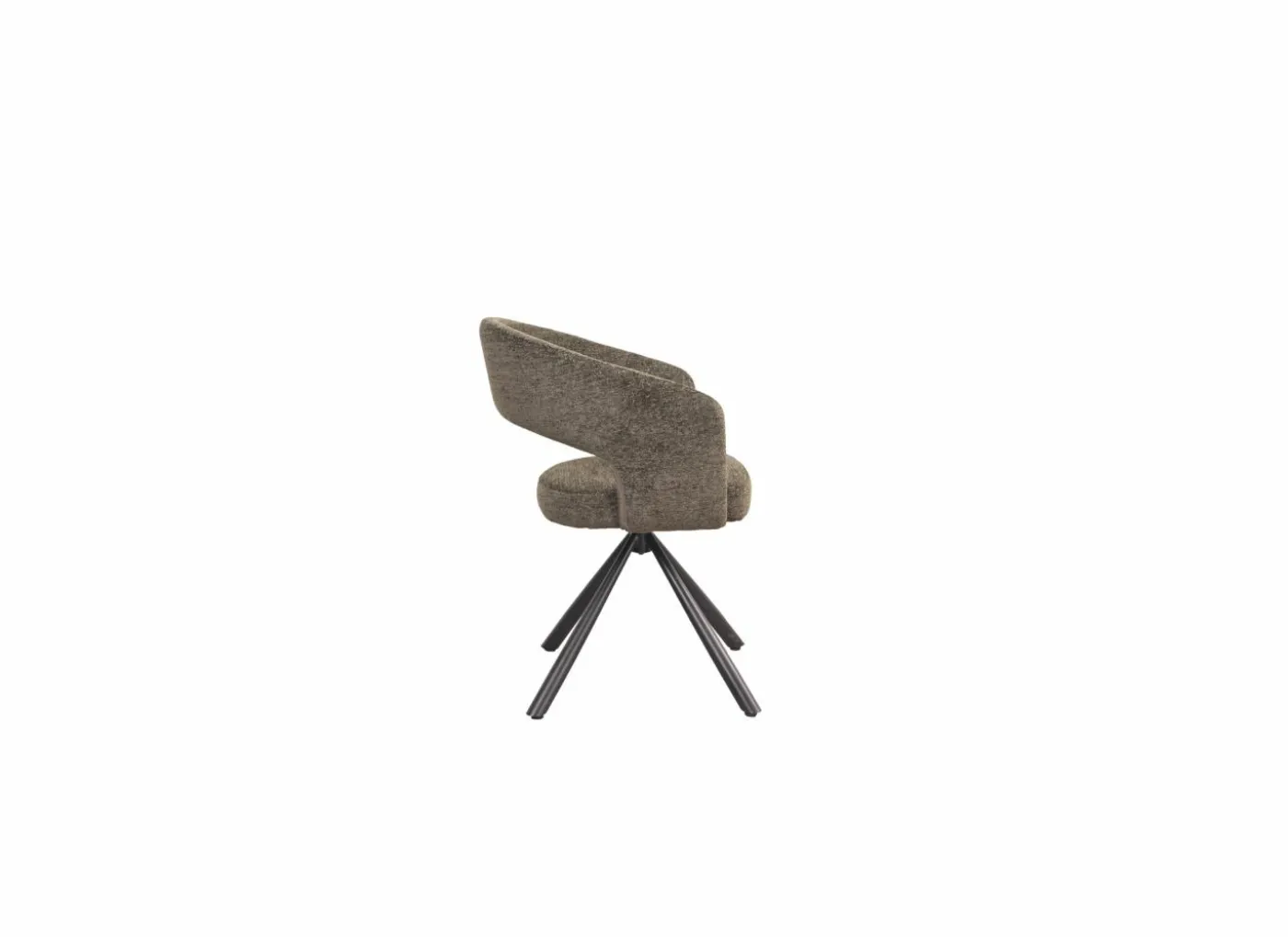 Draaistoel Robin 60x56x79,50cm - stof - groen