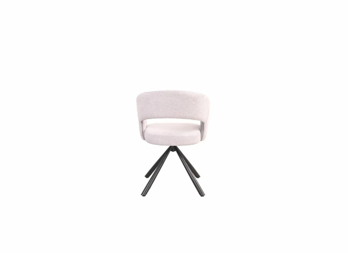Draaistoel Robin 60x56x79,5cm - stof - beige