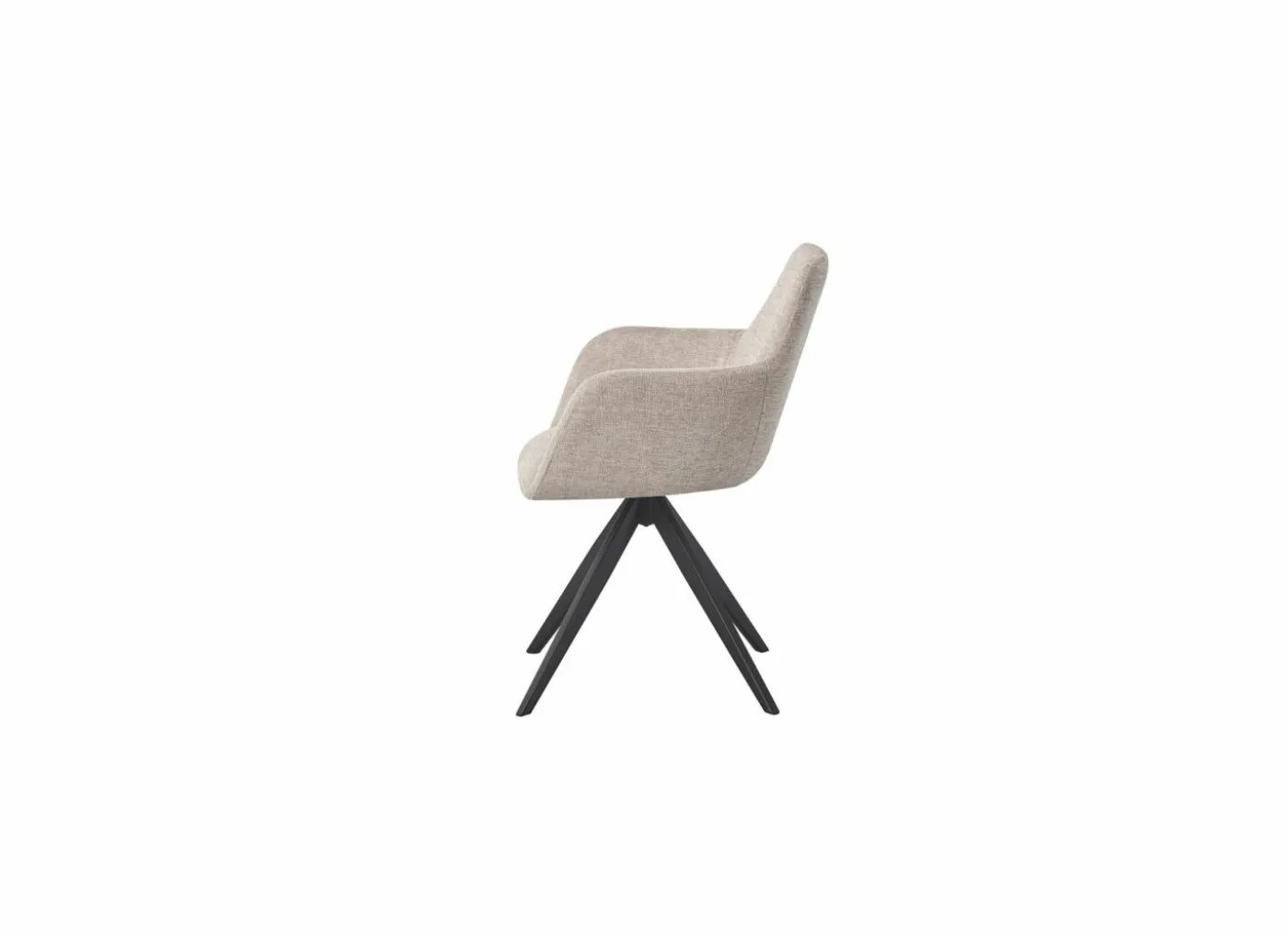 Draaistoel Sirius 57x60x83cm - stof - beige