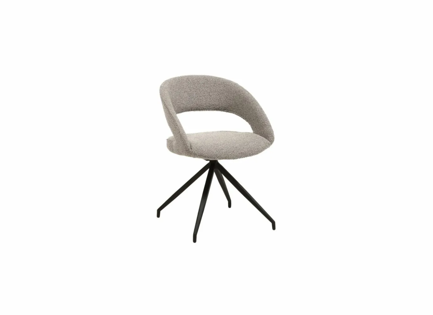 Draaistoel Yara 47,5x59,5x84,5cm - stof - grijs