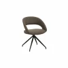 Draaistoel Yara 47,5x59,5x84,5cm - stof - bruin