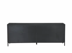Dressoir Aquilano 225cm - acacia massief - zwart