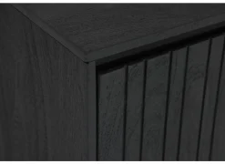 Dressoir Aquilano 225cm - acacia massief - zwart