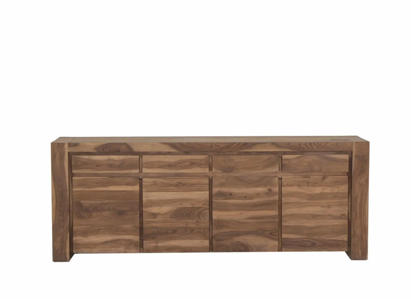 Dressoir Carbone 225cm - sheesham massief & decor - naturel