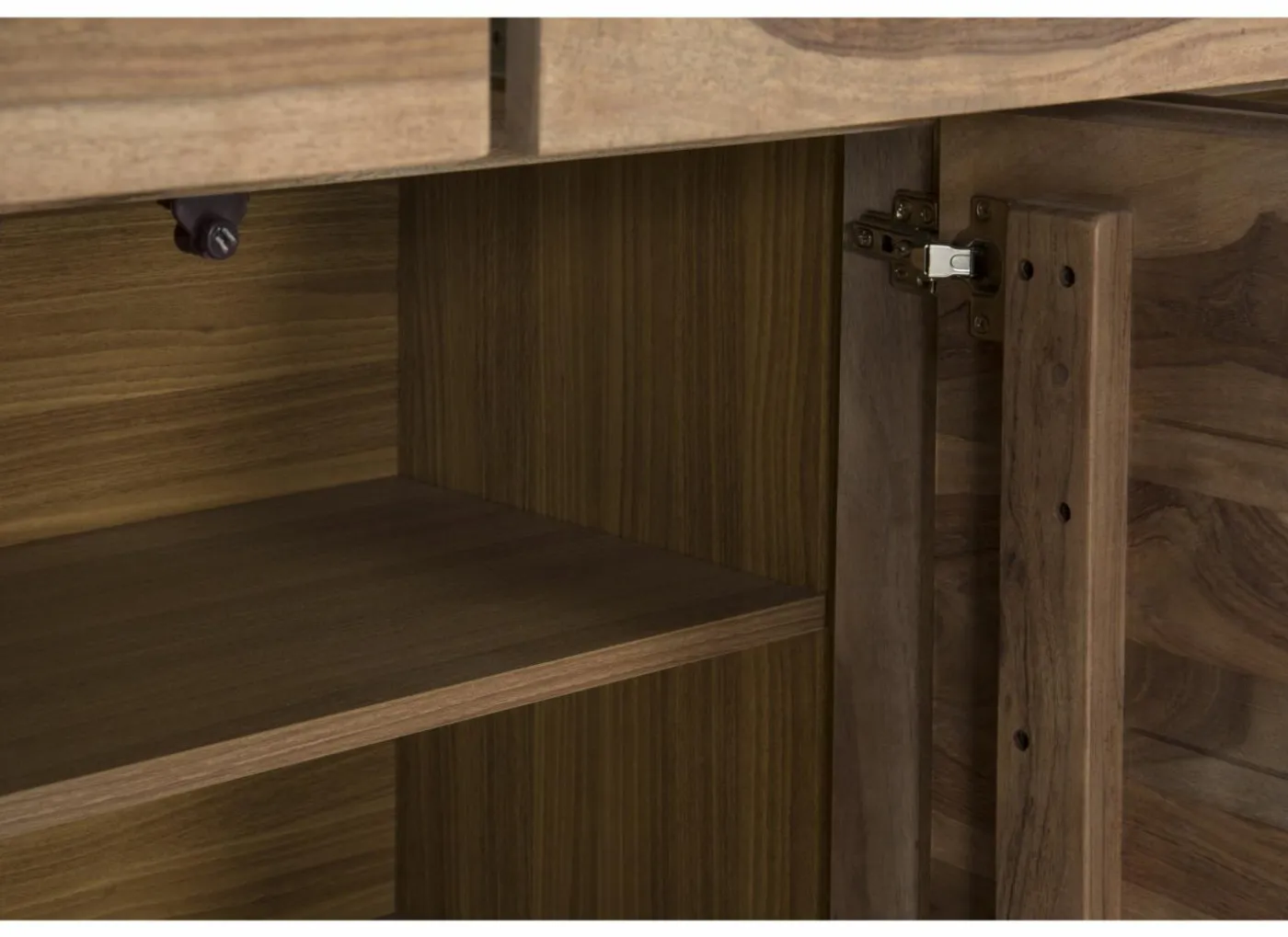 Dressoir Carbone 225cm - sheesham massief & decor - naturel
