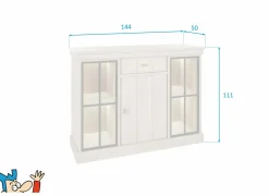 Dressoir 144cm - decor - natuurlijke olm