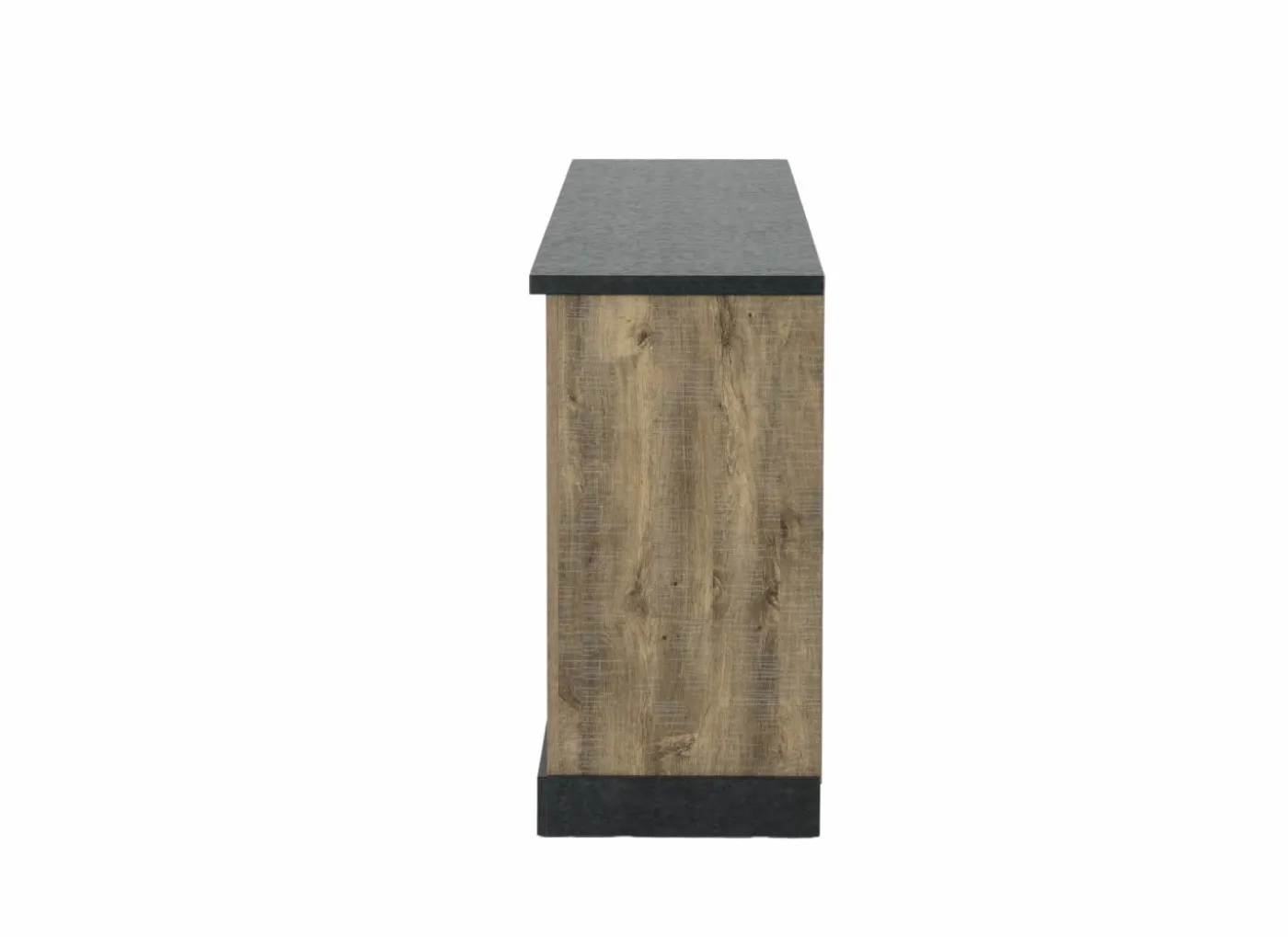 Dressoir Etienne 221cm - decor - industriële eik & zwart
