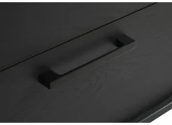 Dressoir Faro 216cm - melamine - structuur zwart