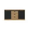 Dressoir Kaszimiro 173cm - decor - waterford eik & zwart