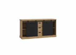 Dressoir Kaszimiro 173cm - decor - waterford eik & zwart
