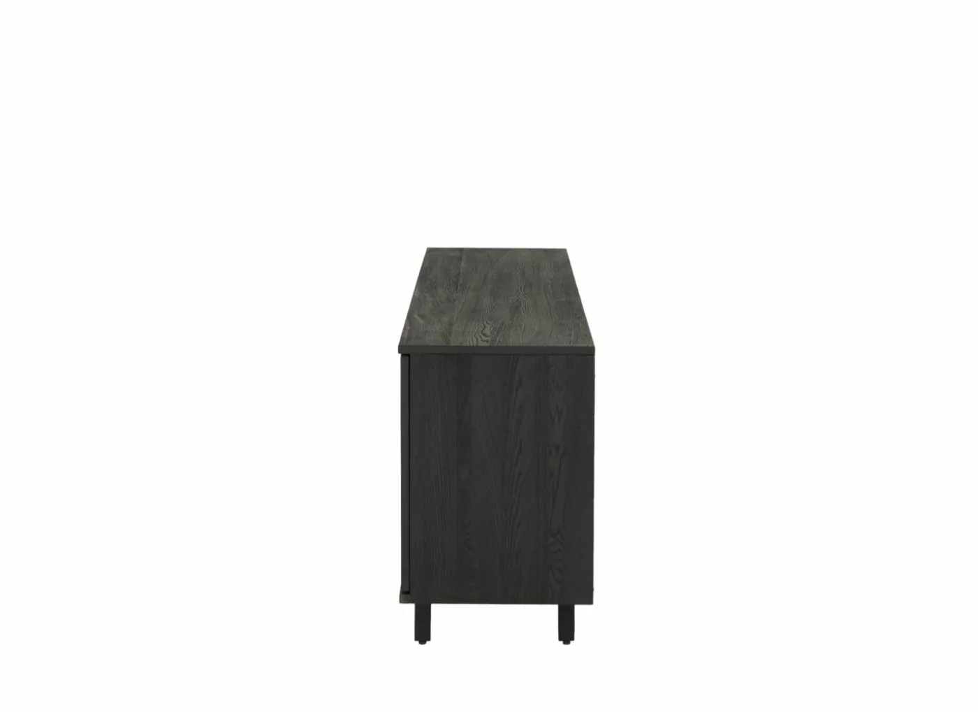 Dressoir Mauri 240cm - eik massief & decor - zwart
