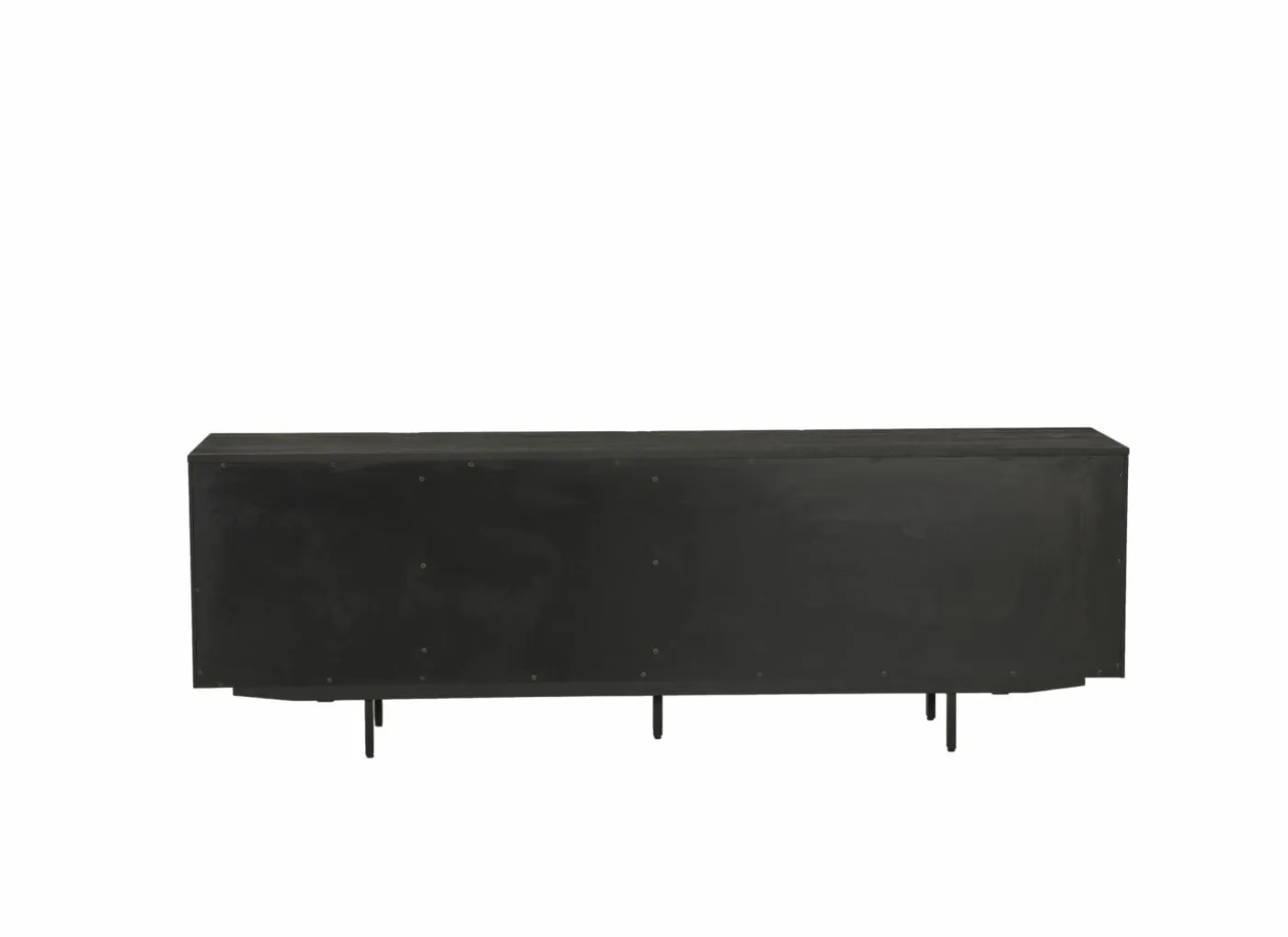 Dressoir Mauri 240cm - eik massief & decor - zwart