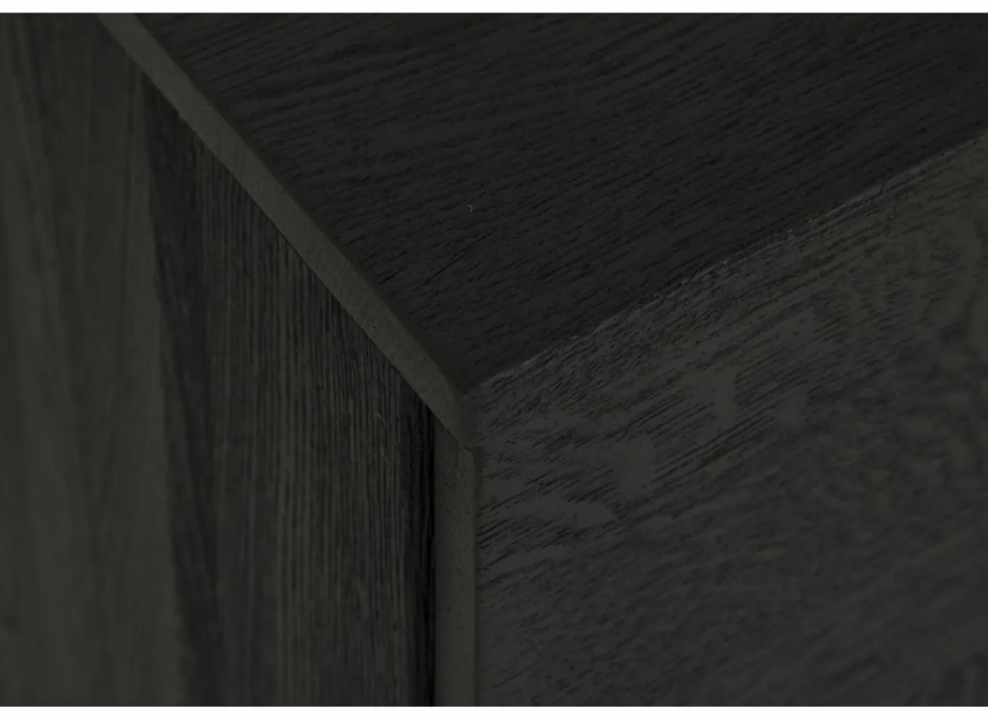 Dressoir Mauri 240cm - eik massief & decor - zwart