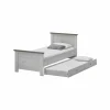 Eenpersoonsbed met bedlade Eline 90x200 - decor - white & autumn oak