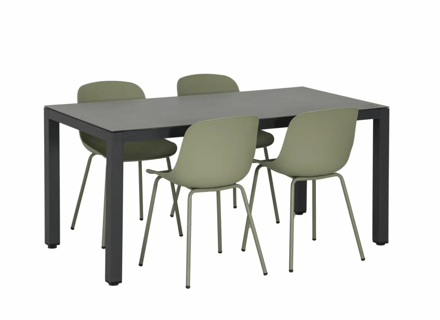 Eetkamer Breeze 160x80cm met 4 stoelen Atacama