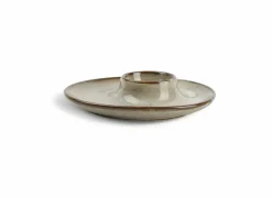Eierdopje Ceres Ø12cm - porselein - grijs