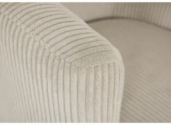 Fauteuil Capri 67x71x73cm - ribfluweel - ivoor