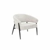 Fauteuil Gozo 72,5x73x75cm - ribfluweel - taupe