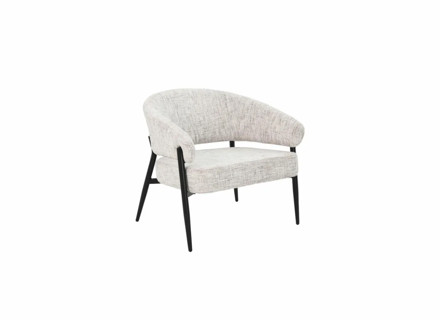 Fauteuil Gozo 72,5x73x75cm - ribfluweel - taupe