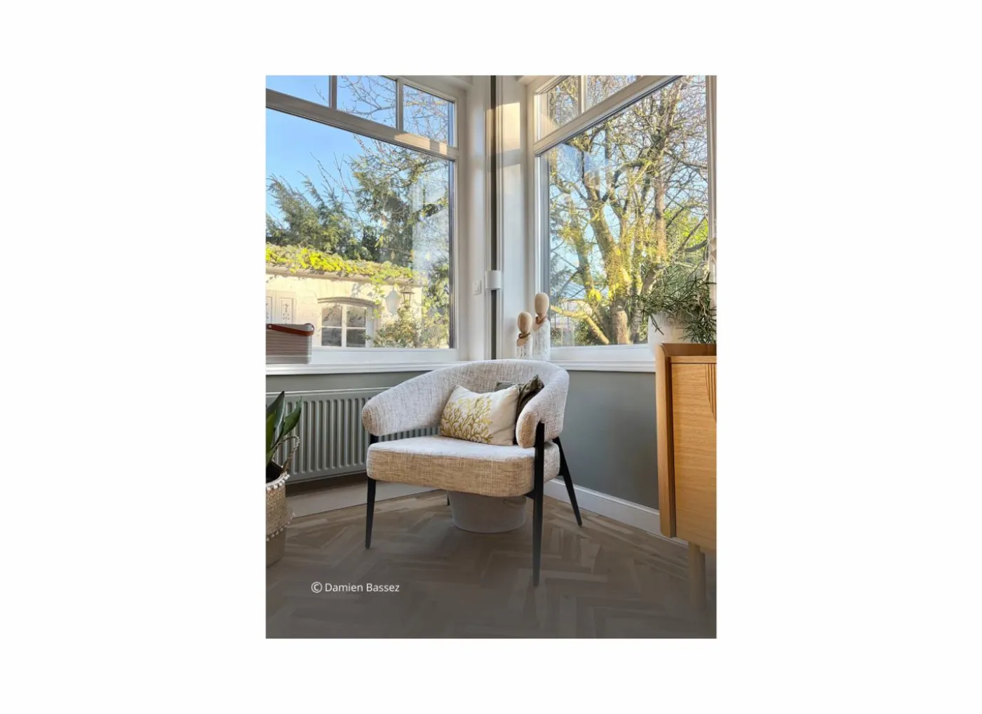 Fauteuil Gozo 72,5x73x75cm - ribfluweel - taupe