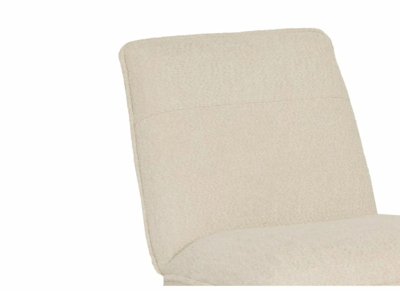 Fauteuil Guts 67,5x93x82cm - bouclé - ecru