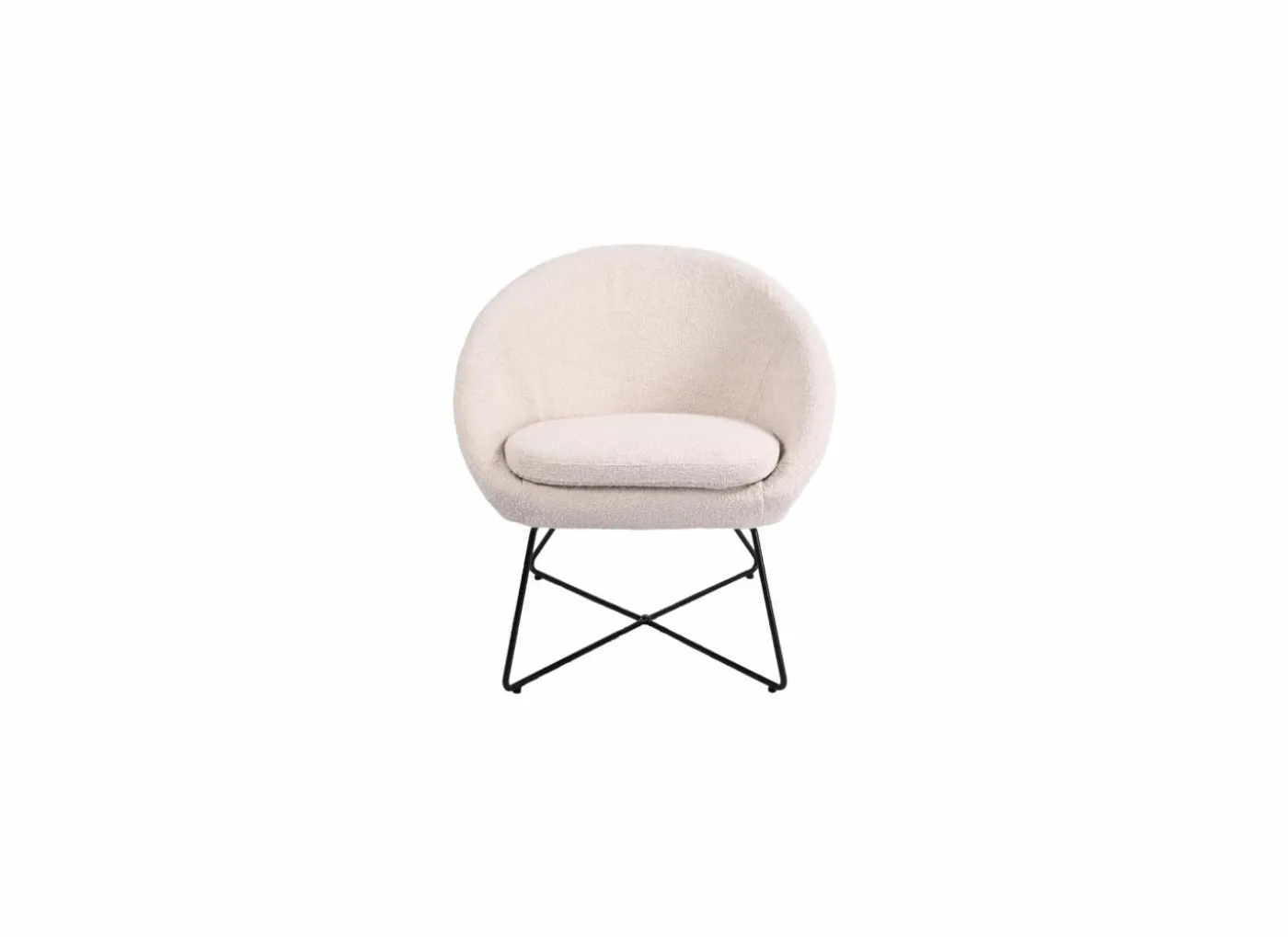 Fauteuil Juice 70x69x73,50cm - bouclé - beige
