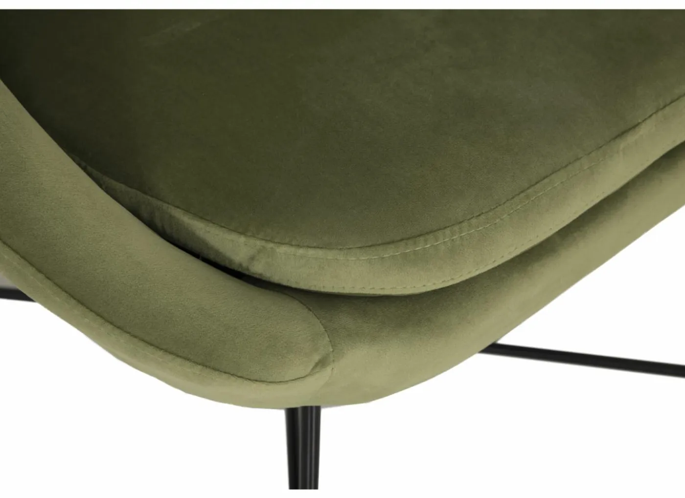 Fauteuil Juice 70x69x73,50cm - fluweel - groen