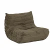 Fauteuil Ragazzi 83x100x74cm - stof - donker kaki groen