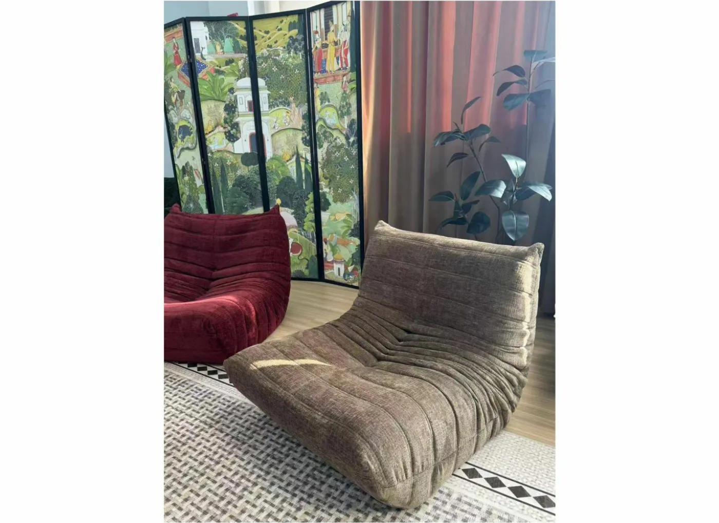 Fauteuil Ragazzi 83x100x74cm - stof - oranje