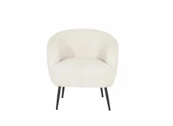 Fauteuil Teddy Bear 68x70x73cm - bouclé - ivoorwit