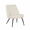 Fauteuil Yoyo 56x73x77cm - stof - krijt