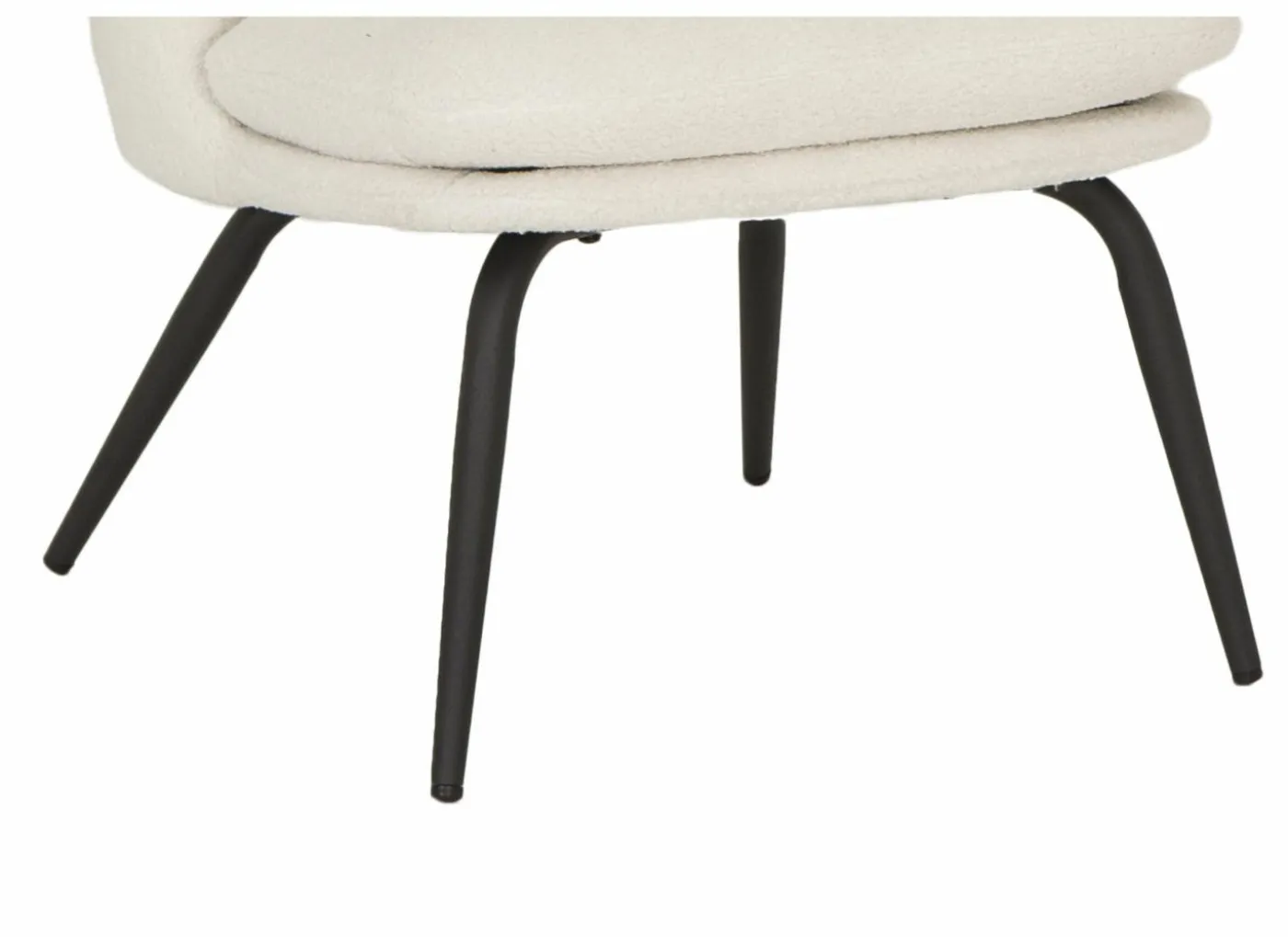 Fauteuil Yoyo 56x73x77cm - stof - krijt