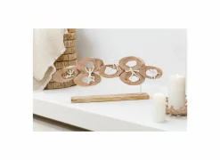 Figuur 5 in ring H31cm - mango massief - naturel
