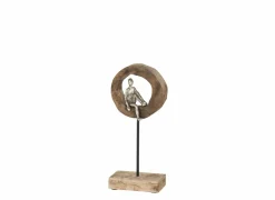 Figuur Denker op een ring H38cm