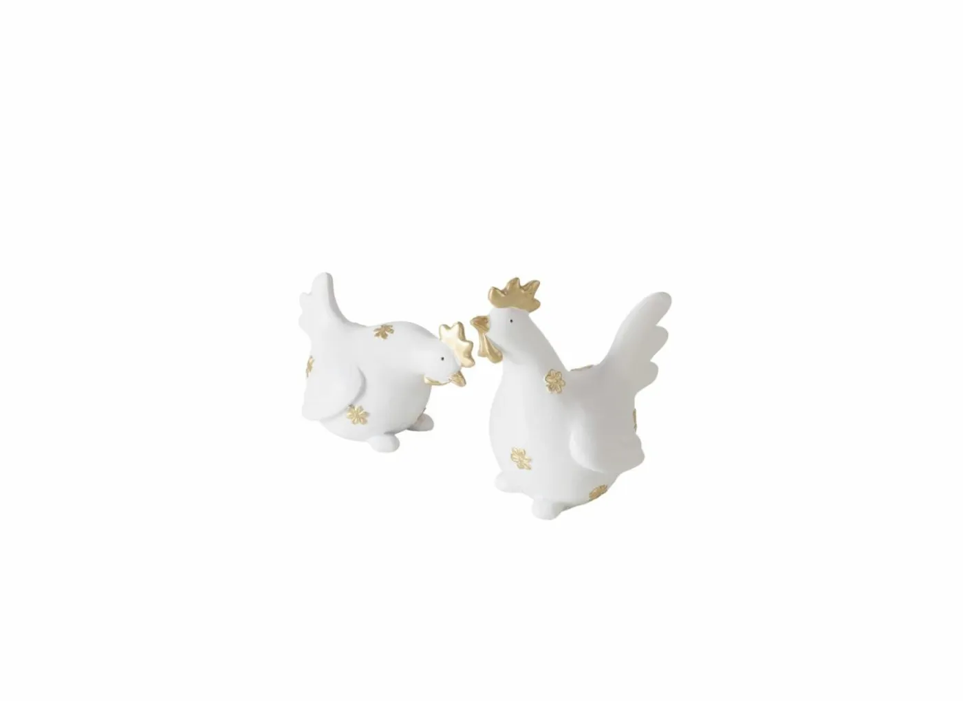 Figuur Kip & Haan H10,5cm - polystone - wit