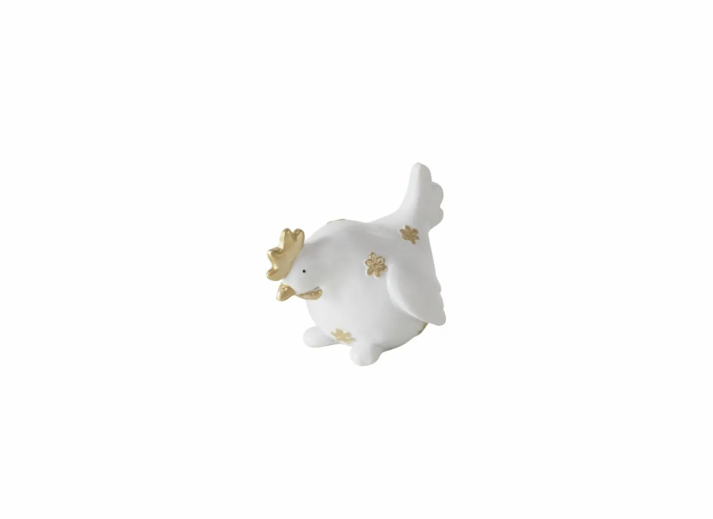 Figuur Kip & Haan H10,5cm - polystone - wit