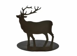 Figuur Rendier H9cm - metaal - zwart