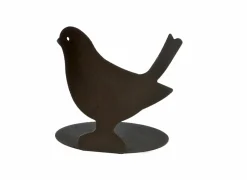 Figuur Vogel H13cm - metaal - zwart