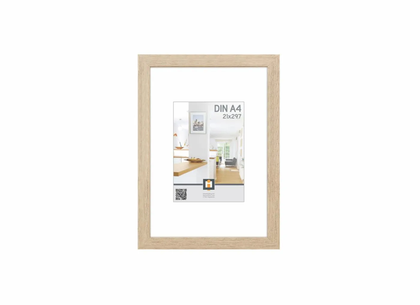 Fotokader Livorno 30x21cm - hout & glas - grijs