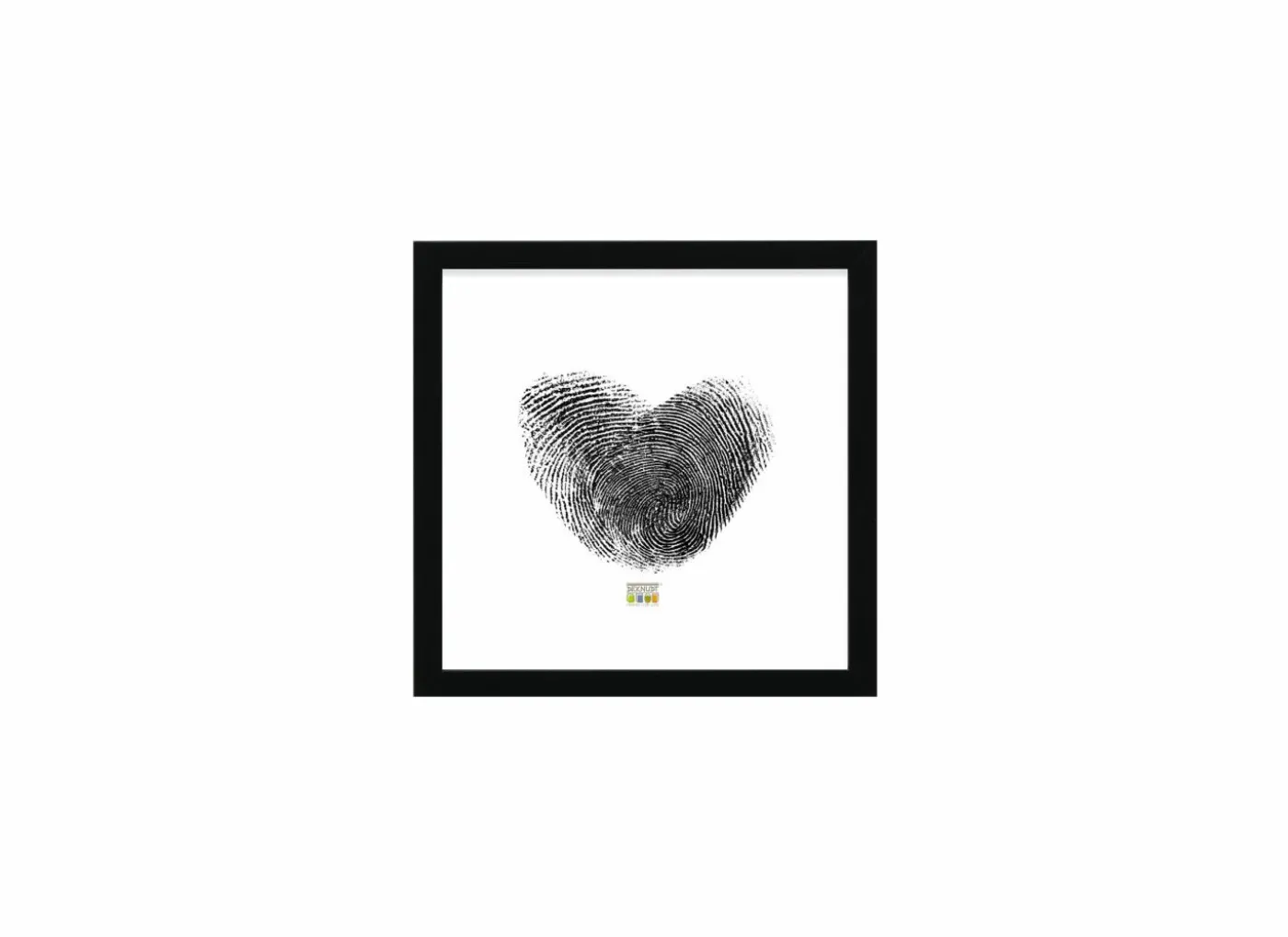 Fotokader S43AK2 10x10cm - hout & glas - zwart