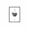 Fotokader S66KF2P1  70x50cm - hout & glas - zwart